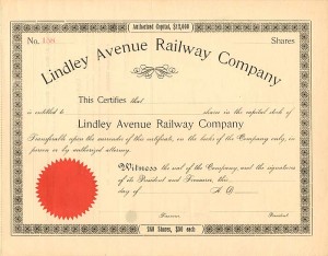 Lindley Avenue Railway Co.